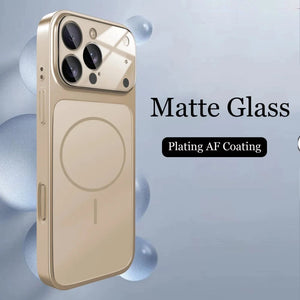 Husă MAGLENS AG Glass – Transformă orice iPhone 13–17 în iPhone 17 Pro Max | Design Premium, Sticlă Mată, Compatibilă MagSafe