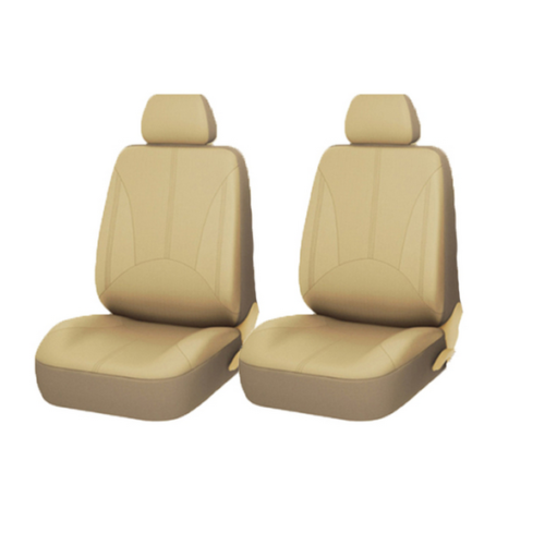 Set 11 huse scaun auto Universale din piele ecologica Bej, AG338F-2