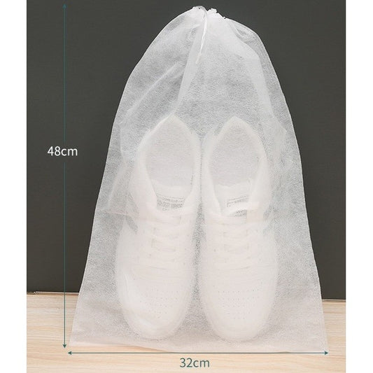 Sac Depozitare Incaltaminte, Flippy, de Protectie, pentru Voiaj, Netesut, Rezistent la Praf, Protectie Solara, Anti-Ingalbenire, 48x32 cm, Marime Mare, Transparent-1
