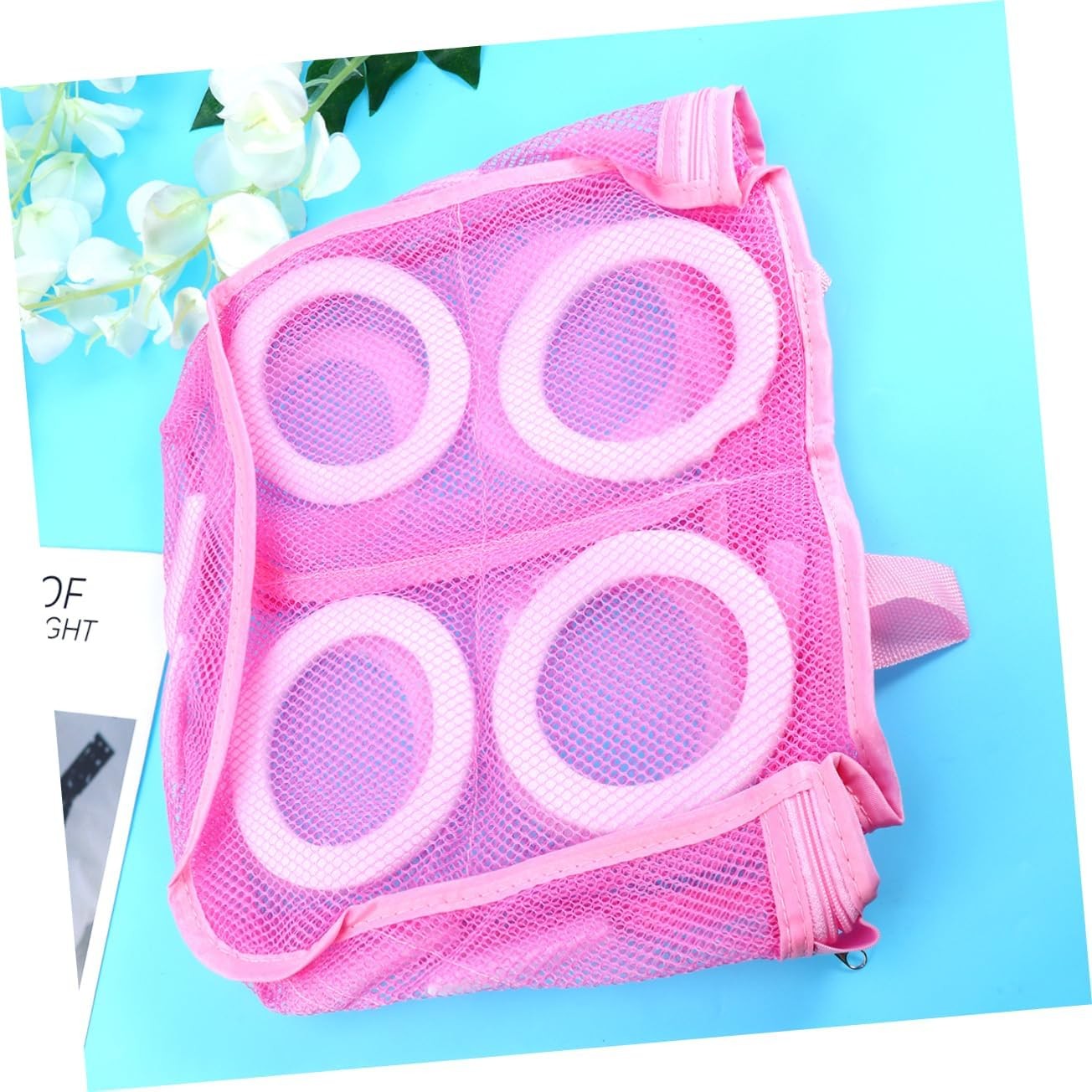 Sac pentru Spalare Incaltaminte, Flippy, pentru Masina de Spalat, 28x24.5x8 cm, Roz-2