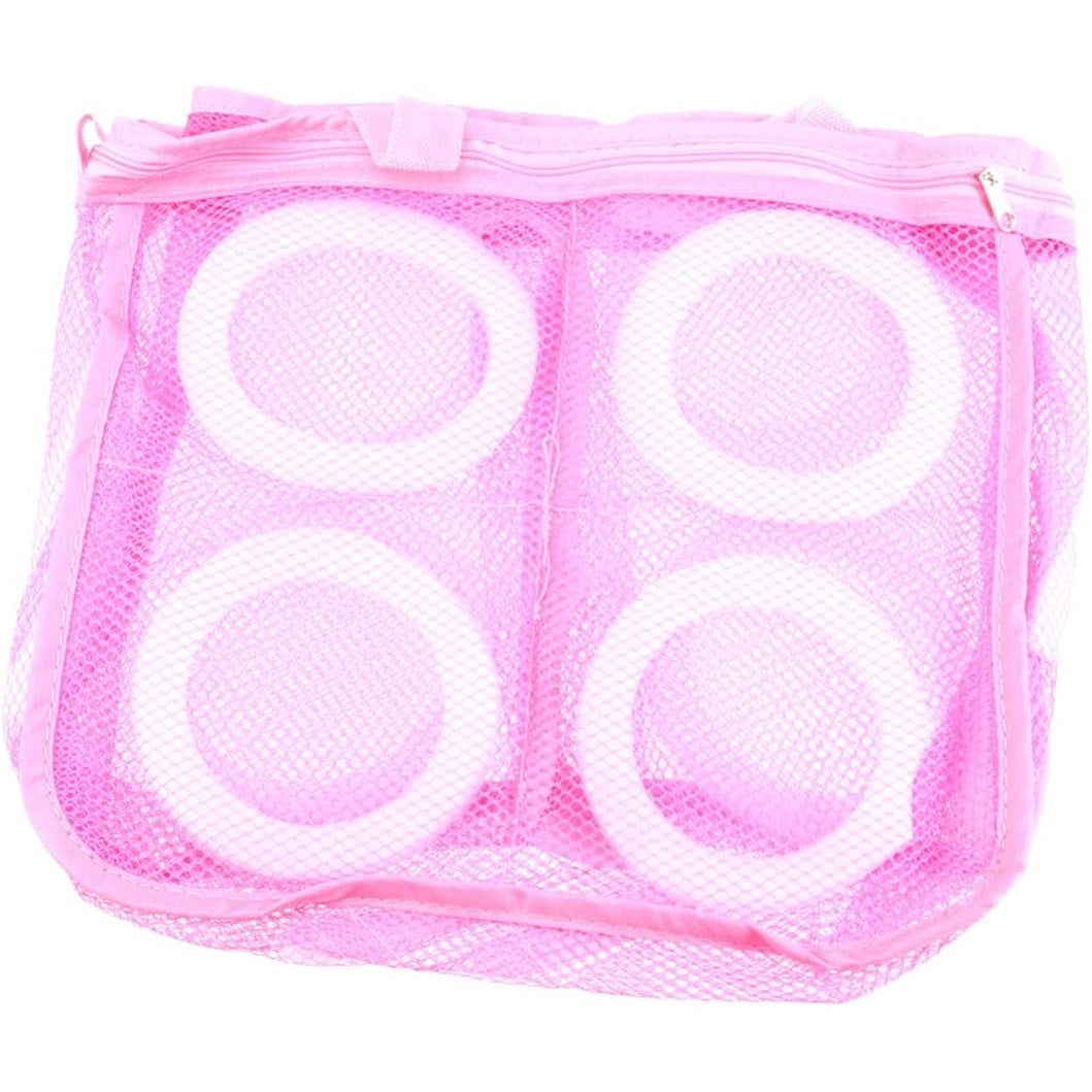 Sac pentru Spalare Incaltaminte, Flippy, pentru Masina de Spalat, 28x24.5x8 cm, Roz-4