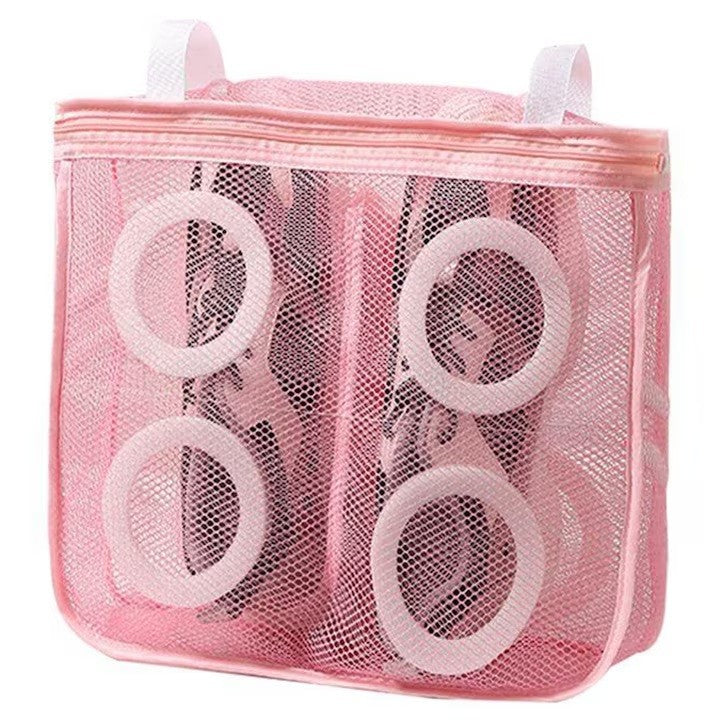 Sac pentru Spalare Incaltaminte, Flippy, pentru Masina de Spalat, 28x24.5x8 cm, Roz-0