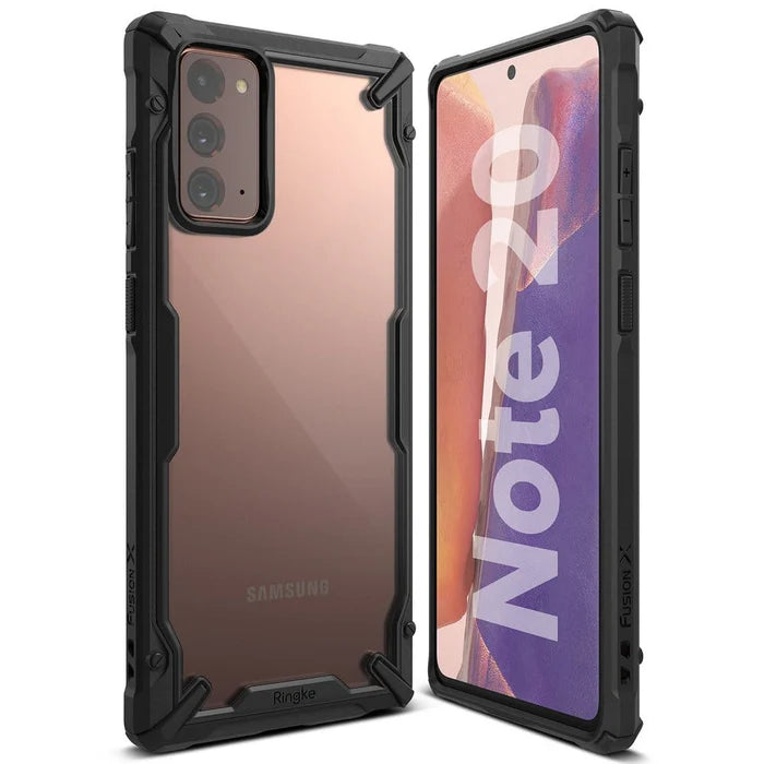 Husa Ringke Fusion X durable with TPU Bumper for Samsung Galaxy Note 20 - Black