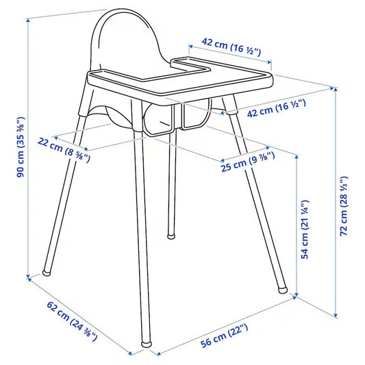 Scaun de masa telescopic pentru bebelusi si copii, Flippy, cu Suport picioare si Centura de siguranta, reglabil pe inaltime, Varsta 6-32 luni, Albastru-1
