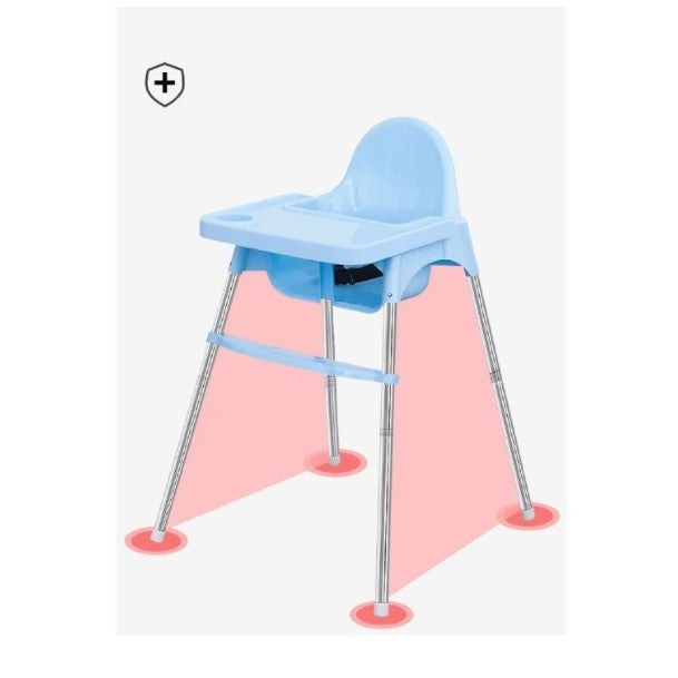 Scaun de masa telescopic pentru bebelusi si copii, Flippy, cu Suport picioare si Centura de siguranta, reglabil pe inaltime, Varsta 6-32 luni, Gri-3