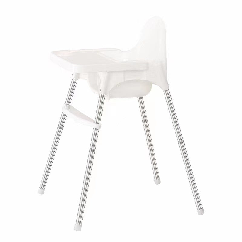 Scaun de masa telescopic pentru bebelusi si copii, Flippy, cu Suport picioare si Centura de siguranta, reglabil pe inaltime, Varsta 6-32 luni, Alb-0