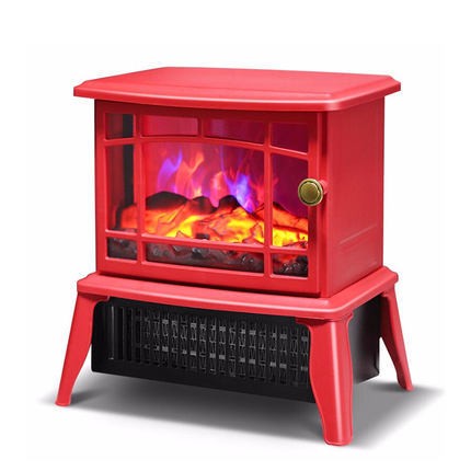 Semineu electric Flippy, 1500W, cu efect de flacara, 25 x 16 x 25 cm, Rosu-0