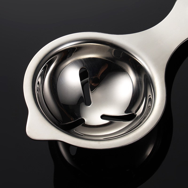 Separator de oua, separa albusul de galbenus, inox, usor de folosit, 14x7.5 cm, argintiu-1