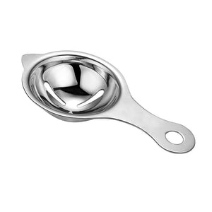 Separator de oua, separa albusul de galbenus, inox, usor de folosit, 14x7.5 cm, argintiu-0