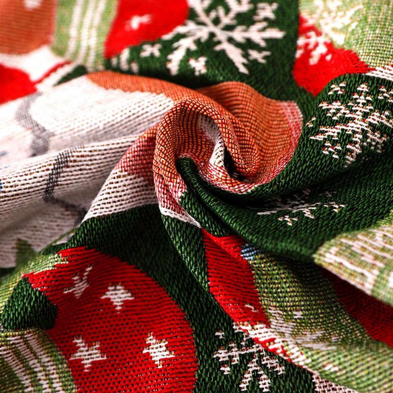 Servet de Masa, Flippy, Model Brazi de Craciun, Tematica Craciun, Prosop pentru Masa, 47x33 cm, Bumbac si Fibre Sintetice, Rosu-6