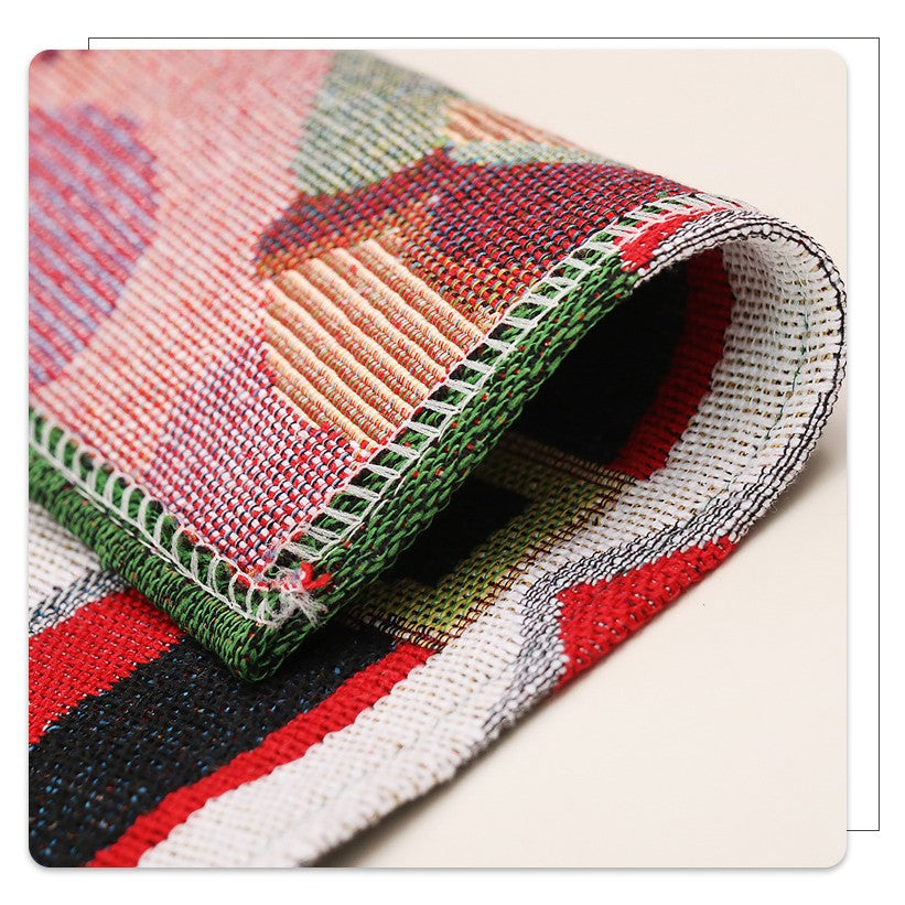 Servet de Masa, Flippy, Model Brazi de Craciun, Tematica Craciun, Prosop pentru Masa, 47x33 cm, Bumbac si Fibre Sintetice, Rosu-7