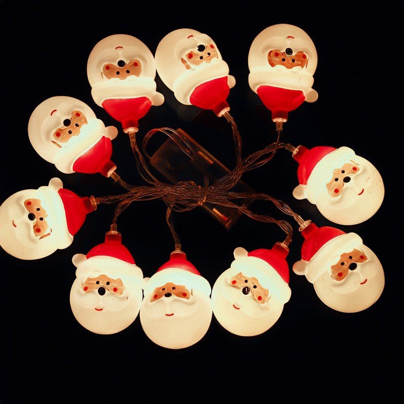 Set 10 buc ornament pentru instalatie, model Mos Craciun-3