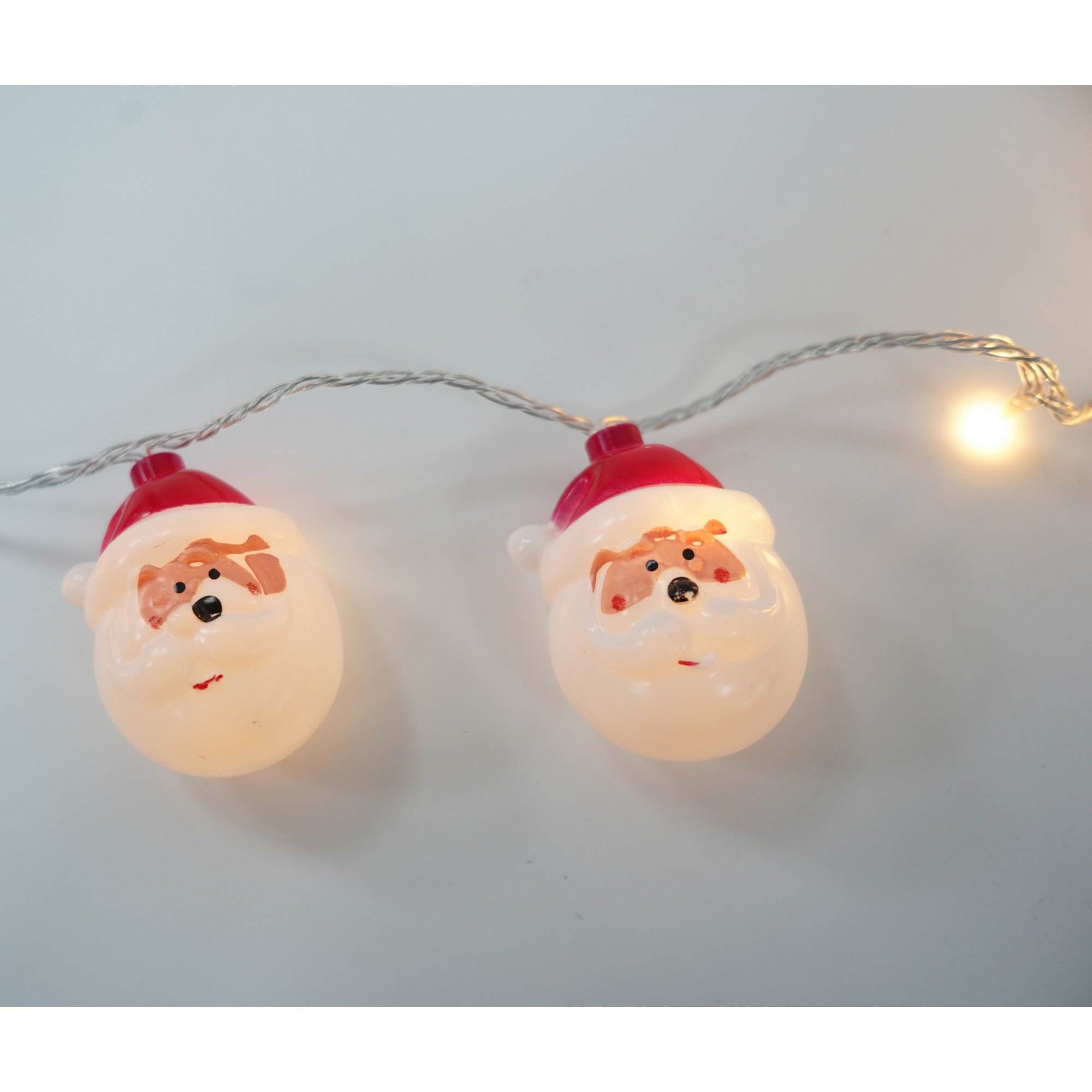 Set 10 buc ornament pentru instalatie, model Mos Craciun-4