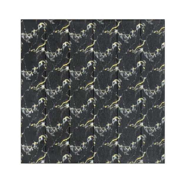 Set 10 Placi Tapet 3D, Flippy, 70 x 70 cm, Grosime 3 mm, din Rasina, Tip Placi de Lemn, Suprafata Acoperita 4.9 mp, Negru-0