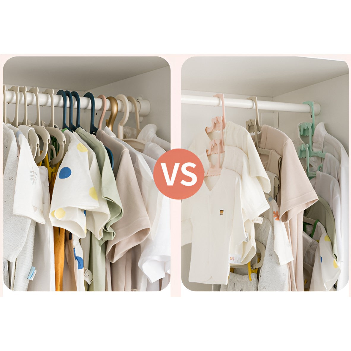 Set 10 Umerase pentru Copii, Flippy, Potrivite pentru Uscarea si Depozitarea Hainelor de Bebelusi, 28x16.7 cm, Verde-5