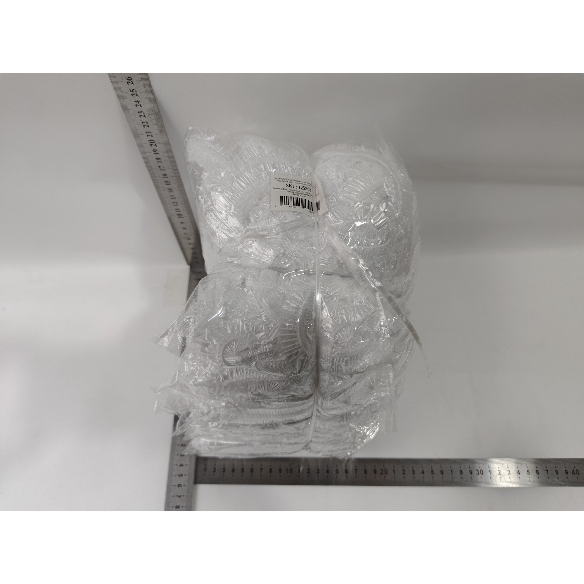 Set 100 Folie de Protectie Elastica pentru Alimente si Boluri Flippy, material plastic, prospetime, diametrul 12 - 40 cm-7