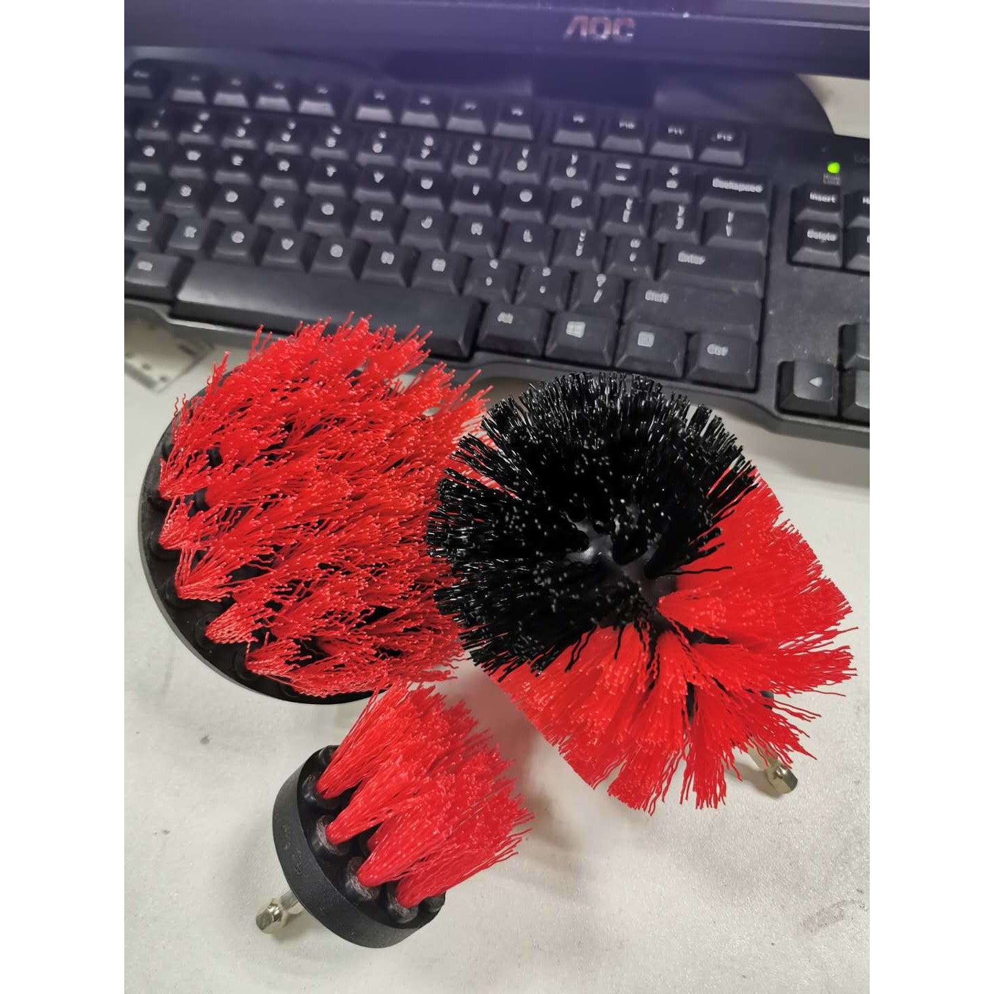 Set 12 Accesorii pentru Curatare Auto, Flippy, Interior si Exterior, Rosu-3