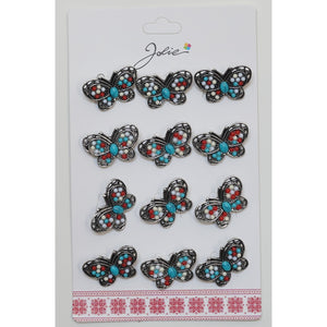 Set 12 Brose Martisor Primavara Fluture cu Pietre-0