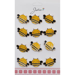 Set 12 Brose Martisor pentru Copii Albina Galbena-0