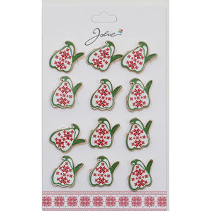 Set 12 Brose Martisor pentru Copii Ghiocel cu Motiv Traditional-0
