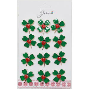 Set 12 Brose Martisor Primavara Buburza pe Trifoi cu Coada-0