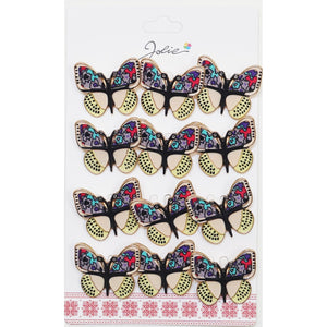 Set 12 Brose Martisor Primavara Fluture cu Aripi Deschise-0