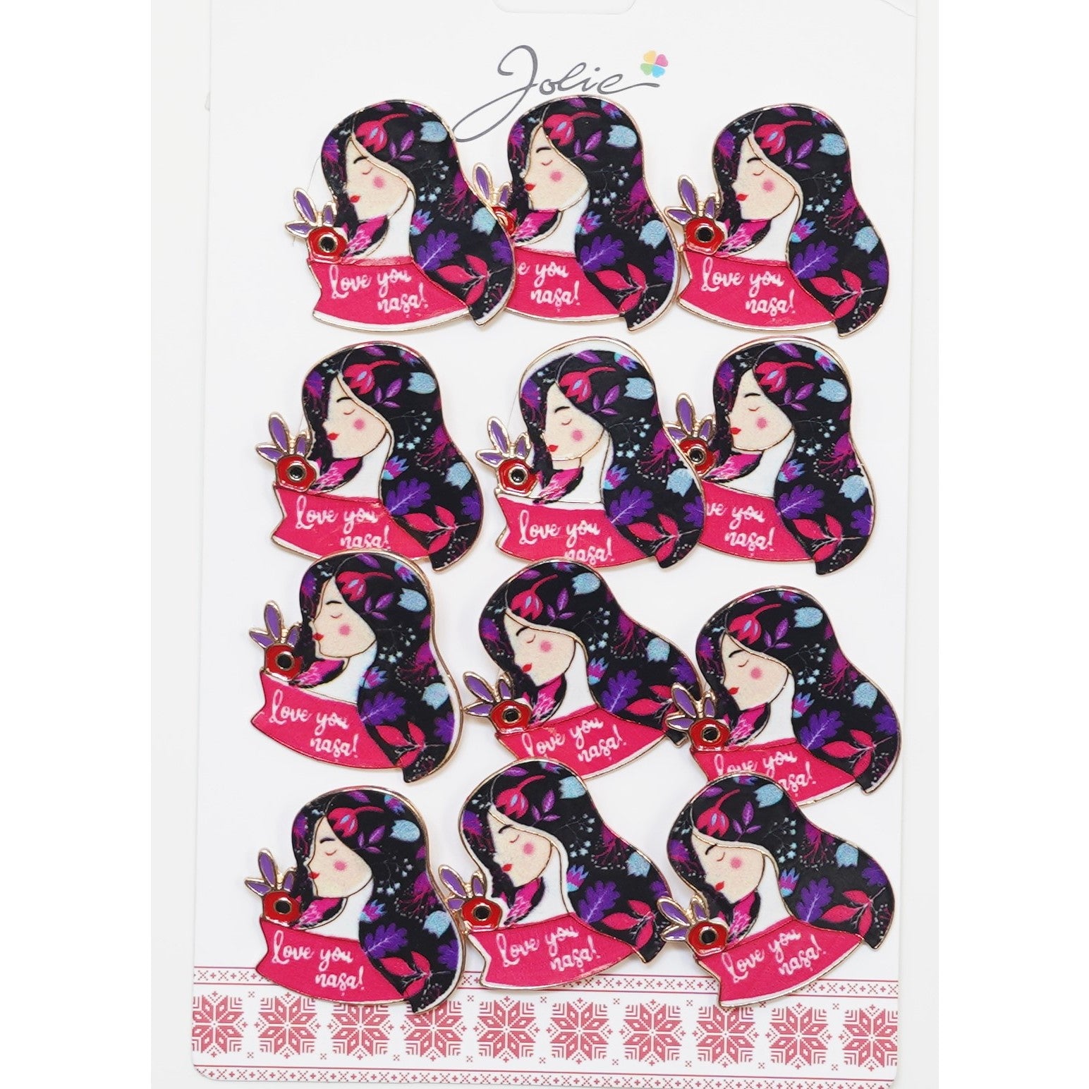 Set 12 Brose Martisor Primavara Mesaj Love You Nasa-0