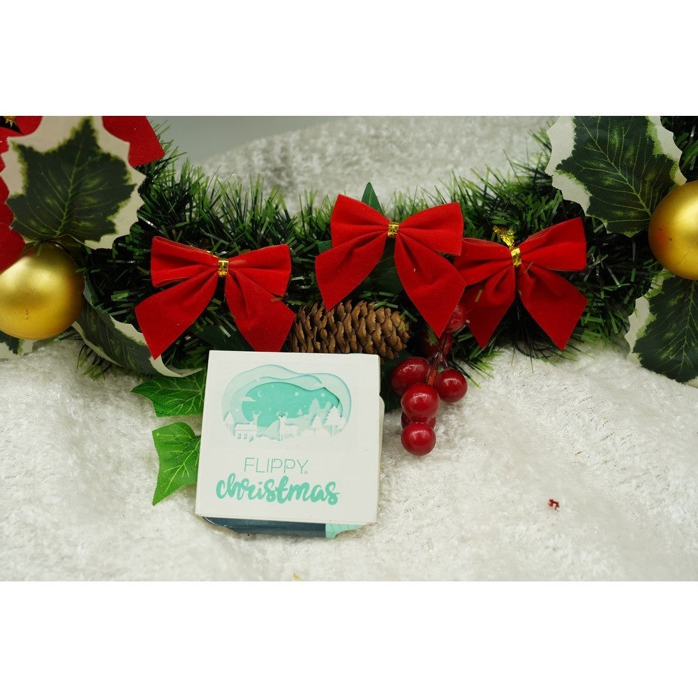 Set 12 fundite pentru brad, Rosii, clasice , 5 x 5 cm, din poliester, Flippy-4