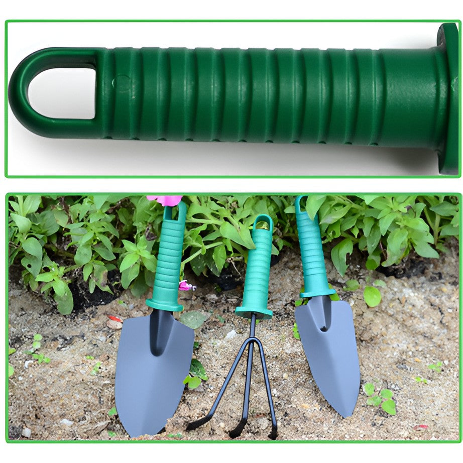 Set 12 Unelte de Gradina, Flippy, pentru Plantare Prelucrare Sol si Ingrijire Plante, Material PVC si Cardboard, Cutie Inclusa, 37x28 cm, Verde-13