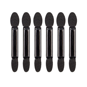 Set 20 de pensule make-up, cap dublu, 6.2 cm, negru-0