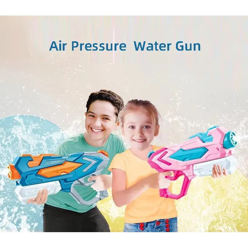Set 2x Pistol cu Apa pentru Copii, Rezervor, Pentru Piscina/Plaja, Flippy, 6ani+, Roz + Albastru, 4 duze, 900 ML-2