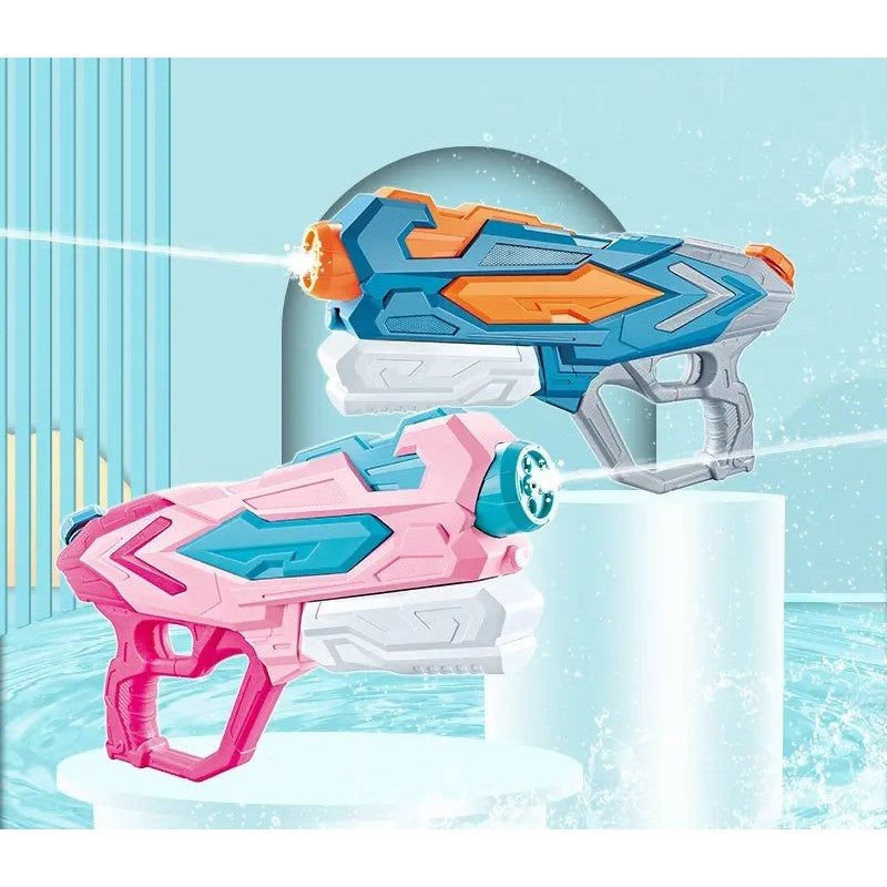 Set 2x Pistol cu Apa pentru Copii, Rezervor, Pentru Piscina/Plaja, Flippy, 6ani+, Roz + Albastru, 4 duze, 900 ML-3
