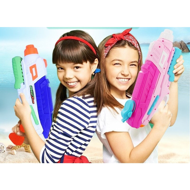 Set 2x Pistol cu Apa pentru Copii, Rezervor, Pentru Piscina/Plaja, Flippy, 6ani+, Roz + Albastru, 600 ML-8