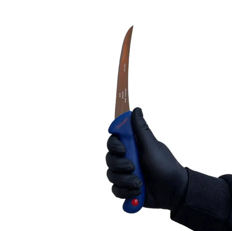 Set 3 cuțite profesionale cu lame din oțel german și mânere din plastic dur, 28 cm