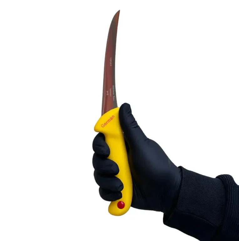 Set 3 cuțite profesionale cu lame din oțel german și mânere din plastic dur, 28 cm