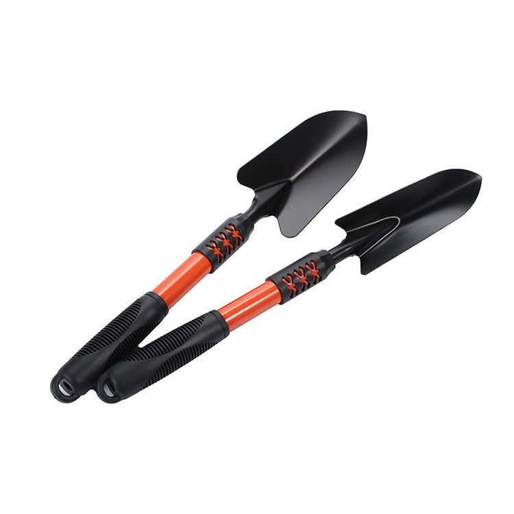 Set 4 Unelte de Gradina Flippy, Maner extensibil, pentru Plantare Prelucrare Sol si Ingrijire Plante, Material otel carbon, negru-6