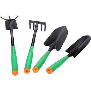 Set 4 Unelte de Gradina Flippy, pentru Plantare Prelucrare Sol si Ingrijire Plante, Material PVC si cardboard, 31.5 x 8.5 cm, verde-0