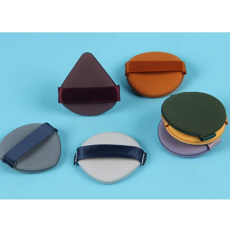 Set 7 Bureti de Machiaj Flippy, Reutilizabili, Utilizare Umeda sau Uscata, Powder Puff, 5.5 x 5.5 x 0.9 cm, Multicolor-11