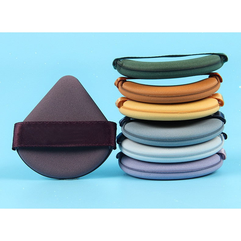 Set 7 Bureti de Machiaj Flippy, Reutilizabili, Utilizare Umeda sau Uscata, Powder Puff, 5.5 x 5.5 x 0.9 cm, Multicolor-12