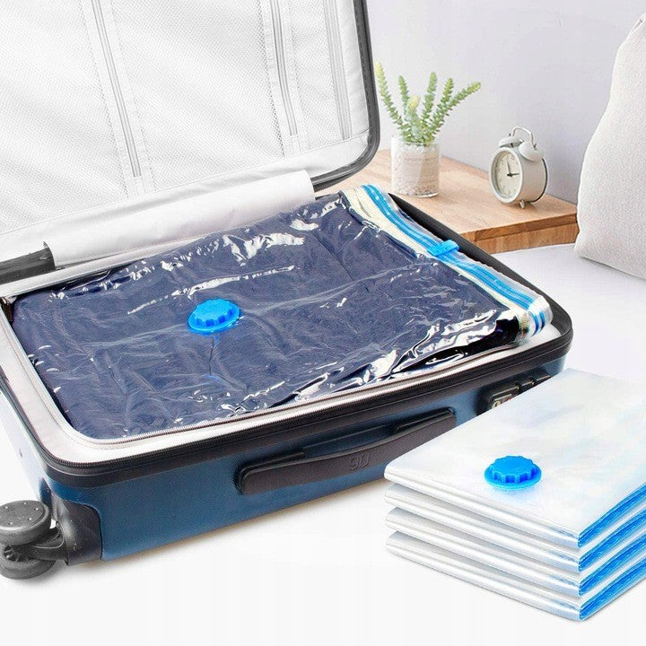 Set 9 Saci de Vidat Haine, Flippy, 3 Marimi Diferite, Vidare prin Vacuum, Reutilizabili, Impermeabili, Pompa Inclusa, Transparent-8