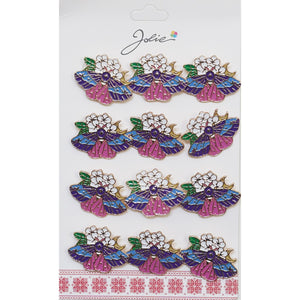 Set 12 Brose Martisor Fluture pe Flori-0