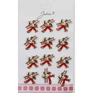 Set 12 Brose Martisor Primavara Cosar Rosu Auriu-0