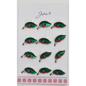 Set 12 Brose Martisor Primavara Buburuza pe Frunza-0