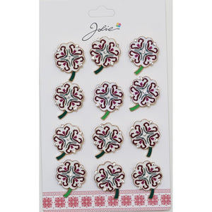 Set 12 Brose Martisor Primavara Trifoi cu Motiv Traditional-0