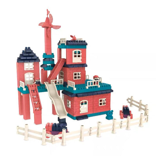 Set constuctii, Flippy, Casa si curte, 251 piese, Multicolor-1