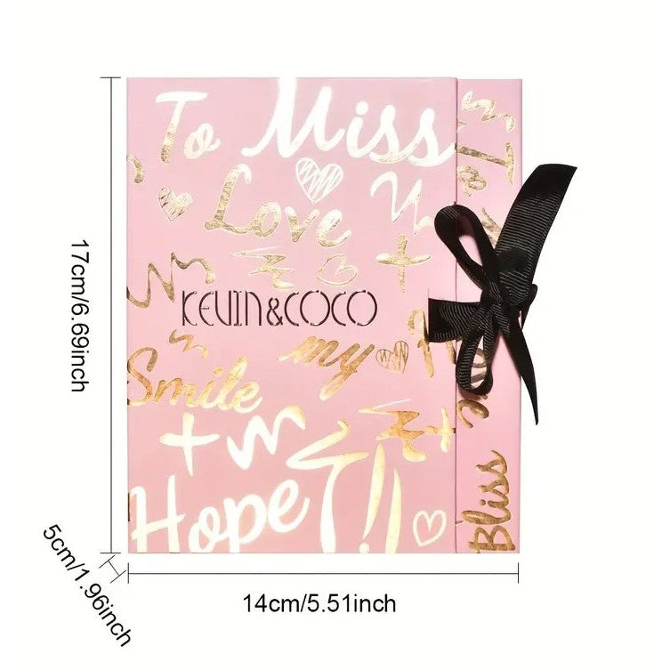 Set cosmetice Kevin&Coco, 4 Lip gloss, paleta farduri 40 culori nuante nude / rose, cutie cadou, Fara Sulfati, Pudra Compacta, Clasic, 17 x 14 x 5 cm, multicolor-1