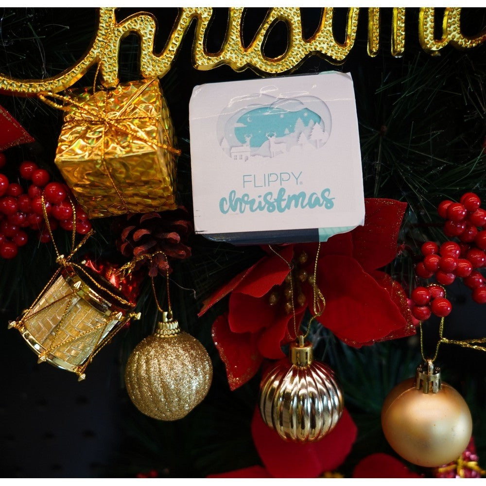 Set de 20 ornamente de brad, Flippy, de tip Glob, Auriu, din polistiren, cu finisaj sclipitor , cutie 4 cm adancime x 20 cm lungime x 16 cm inaltime-8