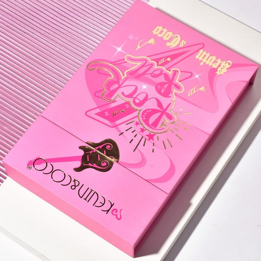Set de Buze, KEVIN & COCO, Punk Rock, 6 Lip Gloss-uri, 19.3 x 12 cm, Roz/Maro-1