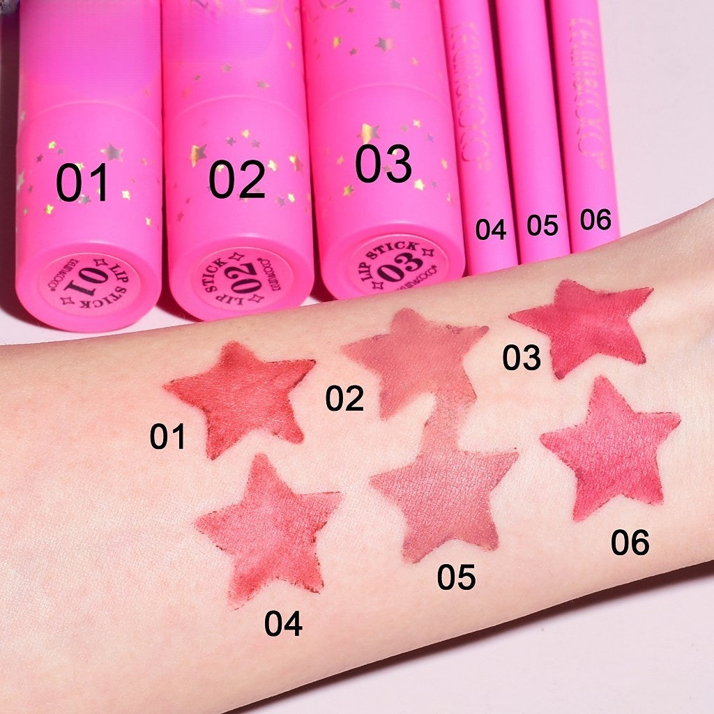 Set de Buze, KEVIN & COCO, Stay Wild, 3 Lip Stick-uri si 3 Creioane de Buze, 16.1 x 16 x 2.6 cm, Nuante Calde-2