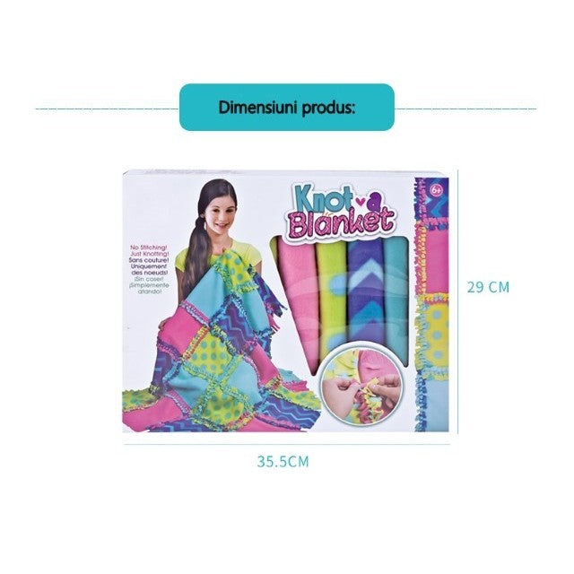 Set de creatie DIY Flippy, patura pentru tesut si tricotat, multicolor-3